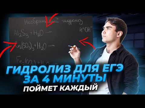 Видео: Все реакции гидролиза солей для Химии ЕГЭ: Необратимый гидролиз за 4 минуты | Умскул