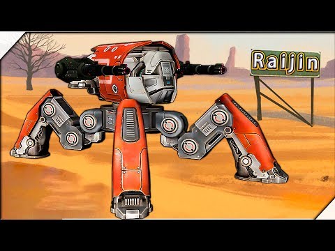 Видео: СУПЕР РОБОТ ПАУК Raijin - Игра War Robots. Игры для андроид. Битва роботов  2