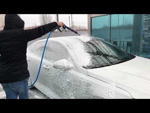 Видео: Мойка грязной машины Kia Optima GT - пена, воск, осмос. Car wash thick foam Kia Optima GT