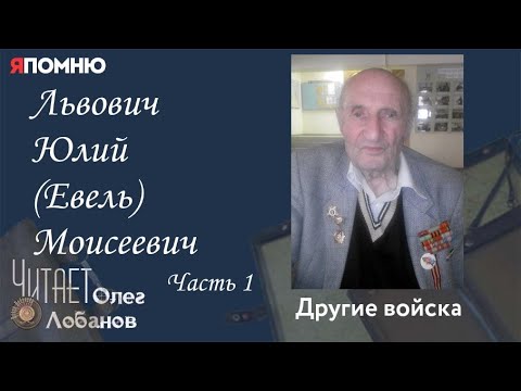 Видео: Львович Юлий Евель Моисеевич Часть 1. Проект "Я помню" Артема Драбкина. Другие войска.