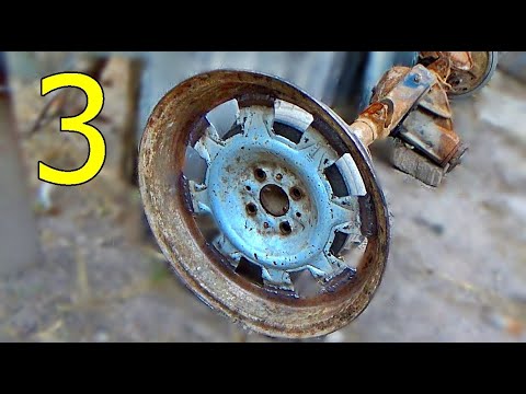 Видео: Саморобні розбірні колеса - зварюю серцевинку (класіка) і напівдиск (нива)