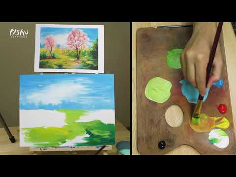Видео: Fishu.art - Рисуване на картина за начинаещи Стъпка по Стъпка