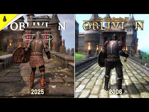 Видео: Oblivion Remastered против оригинала – сравнение деталей и физики