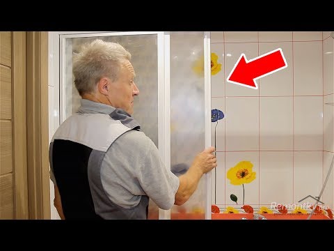 Видео: Установка бюджетной шторки для ванной ОТ и ДО.