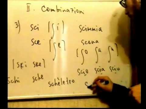 Видео: Урок итальянского. Фонетика. Произношение сочетаний.avi