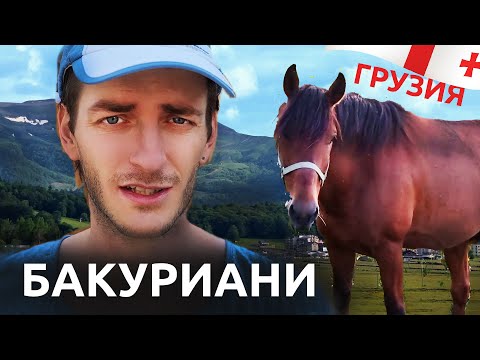 Видео: Грузия БАКУРИАНИ — СПАСАЮСЬ ОТ ЖАРЫ В ГОРАХ