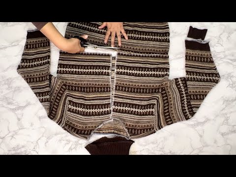 Видео: [DIY] Не выбрасывайте модную старую вязку 2 | Просто взгляните. Вы никогда не пожалеете об этом!