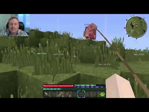 Видео: Minecraft - ПЕЩЕРОЗАВРЫ 8 БИТ - 23 - Мужа за веревку !