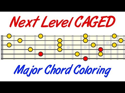 Видео: Гитара CAGED нового уровня — мажорная окраска аккордов