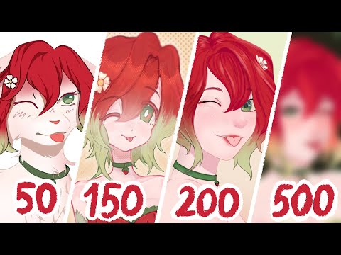 Видео: Заказала арты за 50, 150, 200, 500 рублей + Speedpaint