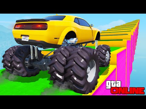 Видео: КАК ДАЛЕКО СМОЖЕТ ЧИТ МОНСТР ТРАК ЗАБРАТЬСЯ ПО СТУПЕНЬКАМ ЛЕСТНИЦЫ? ЭКСПЕРИМЕНТЫ ГТА 5!