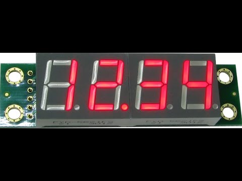 Видео: Прозвонка четырехсимвольного семисегментного индикатора