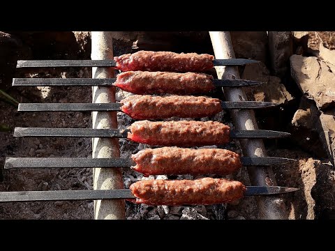 Видео: Рецепт турецкого шашлыка | Салат из фасоли в средиземноморском стиле с соусом тахини | ASMR