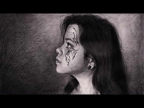 Видео: Drawing Beautiful Girl Portrait Time Lapse - Портрет прекрасной девушки карандашом