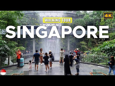 Видео: СИНГАПУР - Shiseido Forest Valley в аэропорту Джуэл Чанги