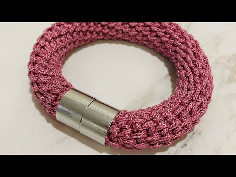 Видео: Браслет крючком👍