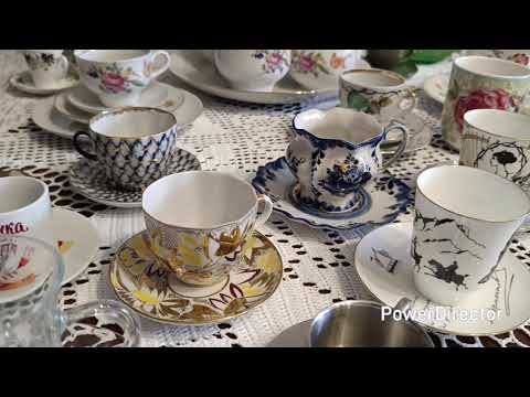 Видео: В коллекции кофейных пар пополнение."Кузнецовская "чашечка и от Villeroy &Boch.