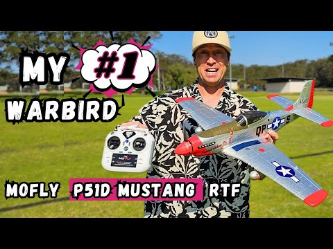 Видео: Совершенно новый радиоуправляемый самолёт MoFly P51d Mustang 690 мм RTF, первый полёт, распаковка...