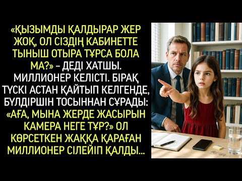 Видео: «Қызымды қалдырар жерім жоқ, ол сіздің кабинетте тыныш отыра тұрса бола ма?» – деді хатшы…