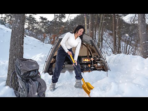 Видео: -20ºC ❄️ КЕМПИНГ В СНЕГУ В ЖАРКОЙ ПАЛАТКЕ . ОДИНОЧНЫЙ ПОХОД . КЕМПИНГ ASMR .