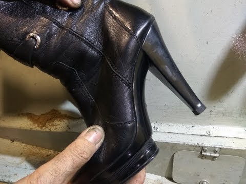 Видео: Как легко и просто самому поставить набойку на тонкий женский каблук шпильку в домашних условиях