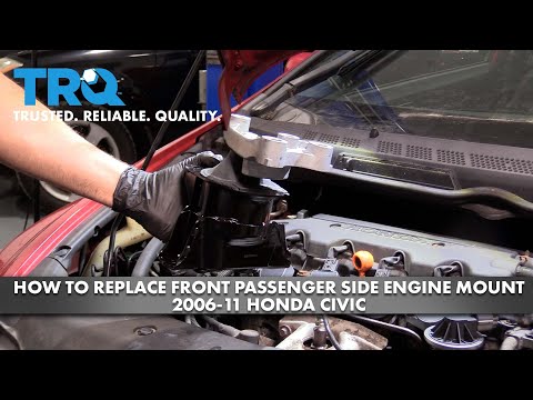 Видео: Как заменить переднюю опору двигателя со стороны пассажира на Honda Civic 2006-11