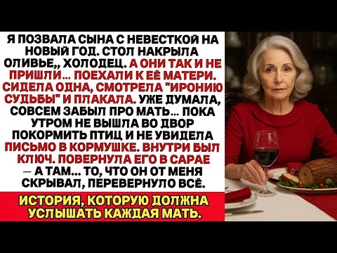Видео: Позвала сына с невесткой на Новый год. А они меня кинули — пошли жрать к её матери…