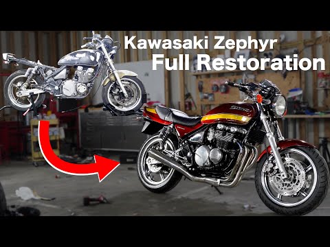 Видео: Полная реставрация мотоцикла Kawasaki Zephyr