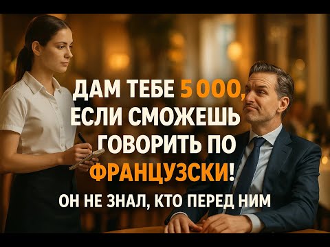 Видео: Высокомерный богач унизил официантку, но её ответ на французском заставил его замолчать