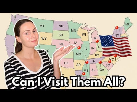 Видео: Штаты, которые я посетил, будучи британцем, живущим в Америке