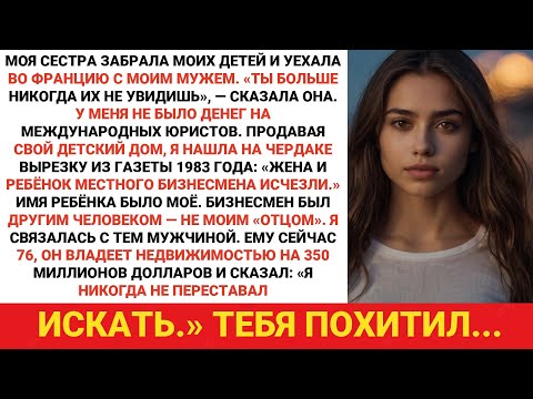 Видео: Моя сестра возила моих детей во Францию, пока я не нашла доказательства того, что состояние моего...