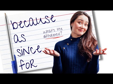 Видео: BECHAUSE | AS | SINCE | FOR — Английская грамматика