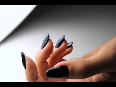 Видео: Салонное арочное моделирование ногтей. Форма миндаль. Покрытие искусственных ногтей гель-лаком
