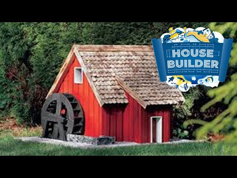 Видео: House Builder - Строим Дом с Водяной Мельницей - Medieval DLC