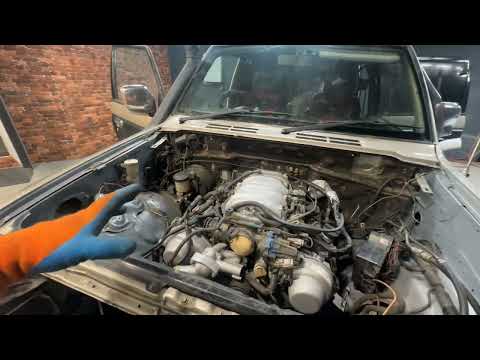 Видео: Начало проекта СВАП (SWAP) 1UZ-FE в паджеро 2 (V43)