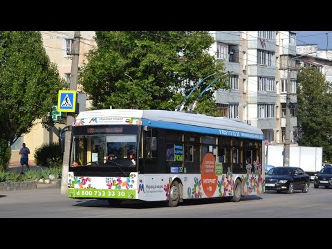 Видео: Симферопольский Троллейбус на Тролза 5265.02 Мегаполис к/т Звезда-Университет Культуры 24.09.2022г.