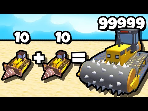 Видео: ЭВОЛЮЦИЯ ОБЪЕДИНЕНИЯ БУЛЬДОЗЕРА! | Merge Destruction: City Smash