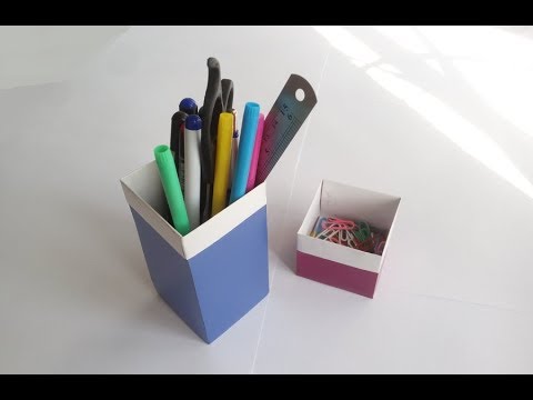 Видео: 💡СЕКРЕТ ИЗ БУМАГИ. Подставка для карандашей оригами, Origami Pencil Stand