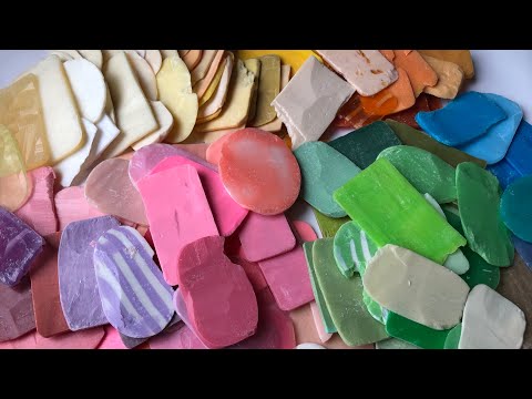 Видео: ASMR Soap crunch, satisfying video/ ломаю мыльные пластинки