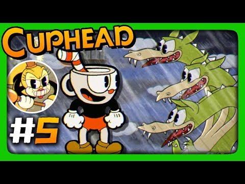 Видео: Cuphead Прохождение #5 ✅ ДРАКОША | МОХНАТАЯ ШМЕЛИХА