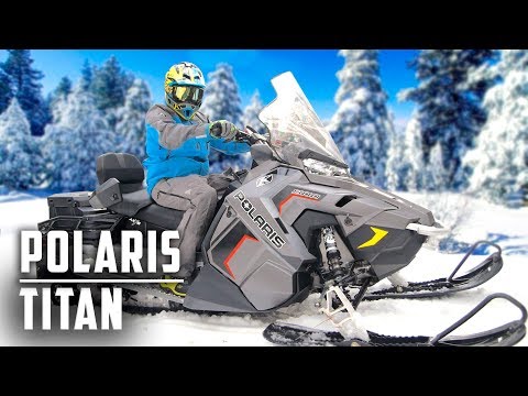 Видео: Снегоход Polaris Titan 800 - тестируем утилитарные снегоходы премиум класса