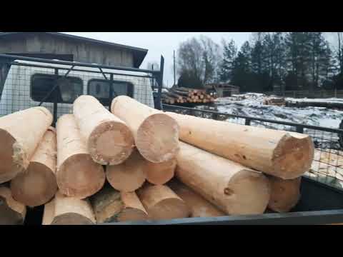 Видео: Газель самосвал. Доставка брёвен и мха за 100км