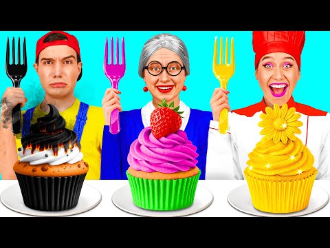 Видео: Кулинарный Челлендж: Я против Бабушки | Творческие Кулинарные Идеи от PaRaRa Challenge