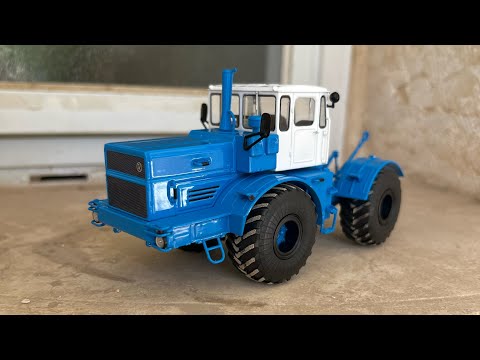 Видео: Модель трактора К-701 AИСТ 1/43 White&Blue