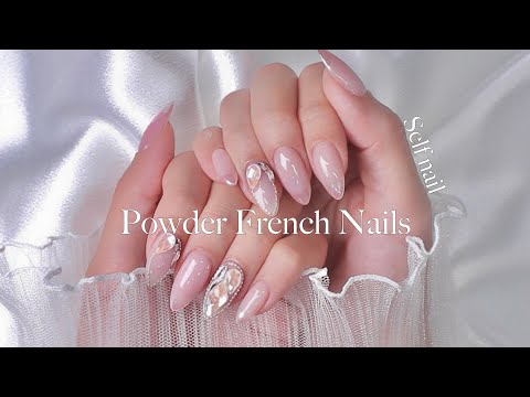 Видео: Как легко сделать французский маникюр с зеркальной пудрой/Самостоятельный маникюр/Нейл-арт