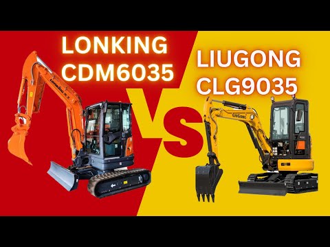 Видео: Полное сравнение мини-экскаваторов Lonking CDM6035 и LiuGong CLG9035. Какой лучше?