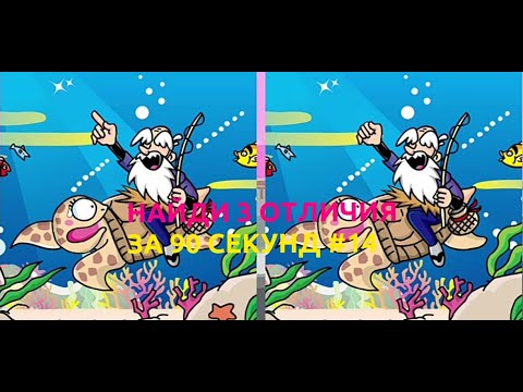 Видео: Найди 3 отличия за 90 секунд #14