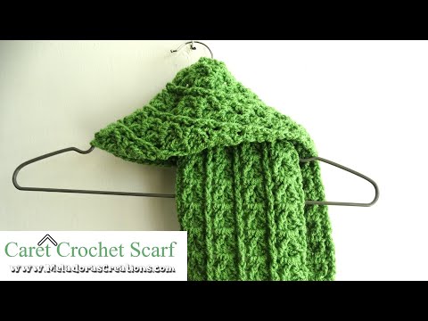 Видео: Учебник по вязанию крючком шарфа-каре 🍂🧣 - Учебник по вязанию крючком для правой руки #crochetsca...