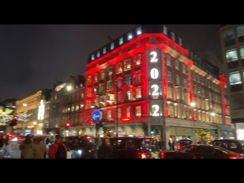 Видео: Рождество в Лондоне - F&M - Поставщик Королевского Двора - Пикадилли - Бурлингтон Аркада - Гулять