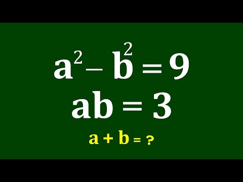 Видео: Хорошая задача по алгебре | Математическая олимпиада | Найдите a+b=?